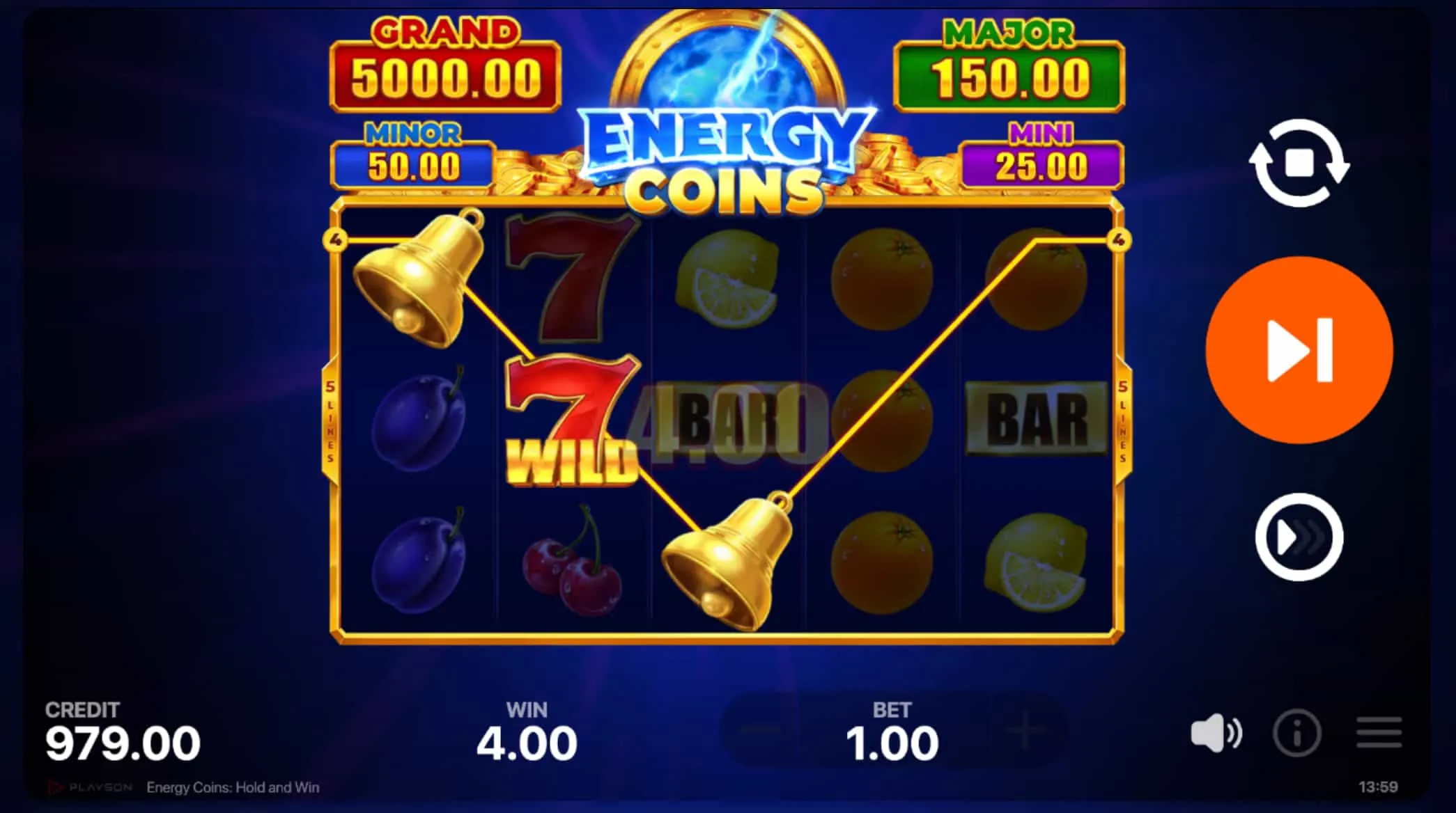 Najważniejsze parametry slotu Energy Coins Najważniejsze parametry slotu Energy Coins